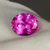 Hot Pink Lab Grown Sapphire Corrundum GLI
