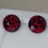 Quality! Arizona Chrome Pyrope Ant Hill Garnet ~6mm Pair!~