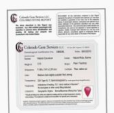 Rare! Certified Natural Mong Hsu South East Asia Ruby 3.10 carats!