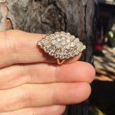 Top Quality & Brilliance! 18 kt Diamond Ring 4.0 ct tw