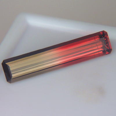 USA Cut Rare Colors Bi Color Tourmaline 12.35 ct  Litnon.com