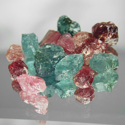 Color Mixed Tourmaline Rough Lot Namibia 88.21 ct  Litnon.com
