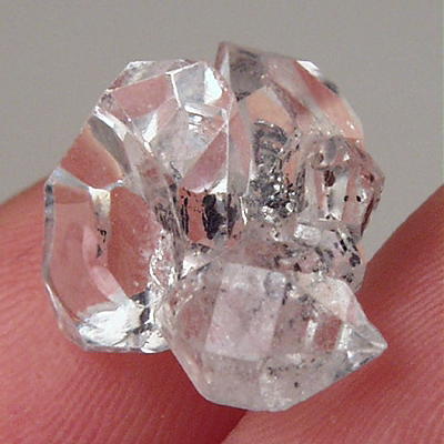 Herkimer Diamond Type Quartz Crystal Cluster Afghan  Litnon.com