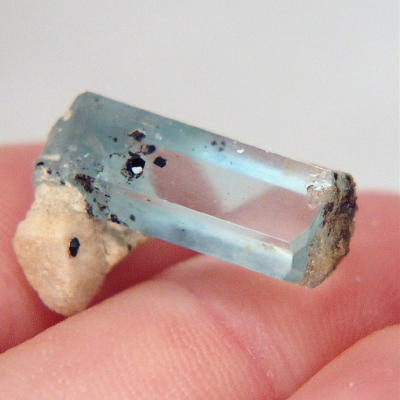 Blue Aquamarine Crystal Facet Rough 17.66 ct Namibia Litnon.com