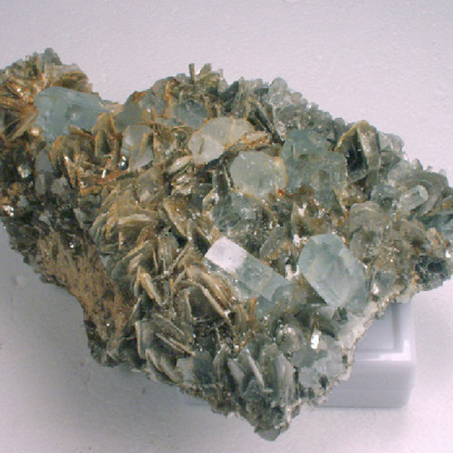 Collectors Quality Big Aquamarine and Muscovite Specimen Pakistan  Litnon.com