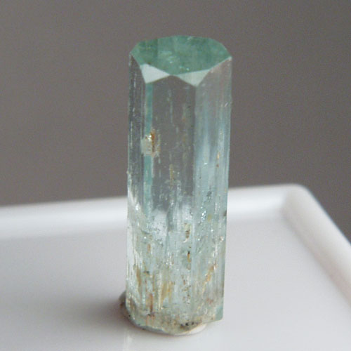 Sharp Terminated Aquamarine Beryl Crystal Namibia  Litnon.com