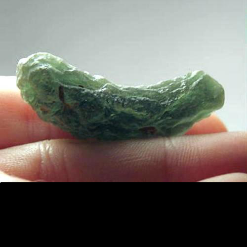 Rare Shape Besednice Czech Moldavite Rod Specimen  Litnon.com
