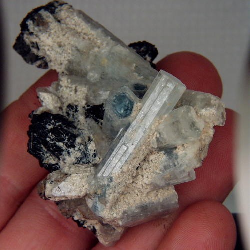  Aquamarine Schorl Tourmaline  Specimen Namibia  Litnon.com