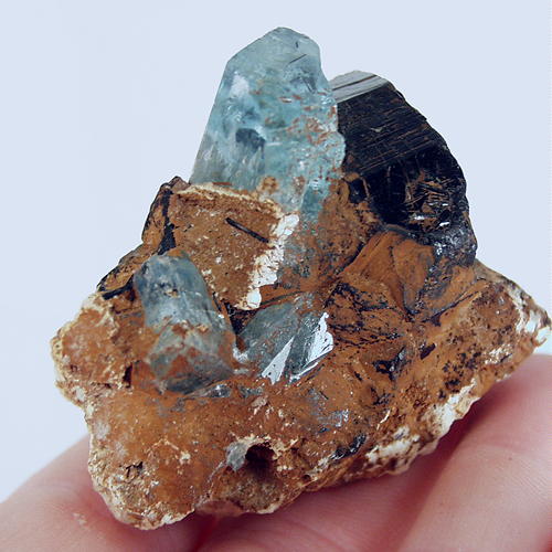 Blue Aquamarine Schorl Tourmaline Specimen Namibia  Litnon.com