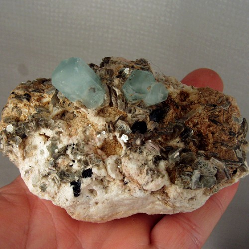 Collectors Quality Big Aquamarine and Muscovite Specimen Pakistan  Litnon.com