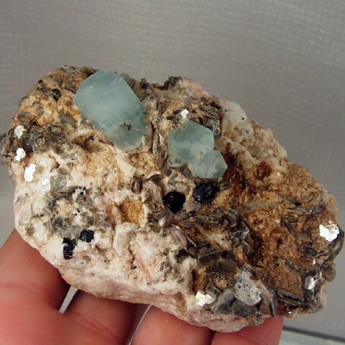 Collectors Quality Big Aquamarine and Muscovite Specimen Pakistan  Litnon.com