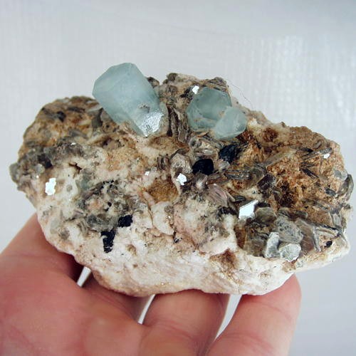 Collectors Quality Big Aquamarine and Muscovite Specimen Pakistan  Litnon.com