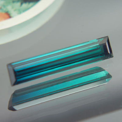 Amazing Top Gem Bi Color Tourmaline Blue To Green 7.02 ct  Litnon.com