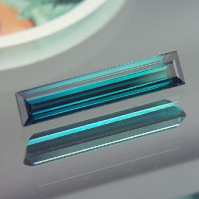 Amazing Top Gem Bi Color Tourmaline Blue To Green 7.02 ct  Litnon.com