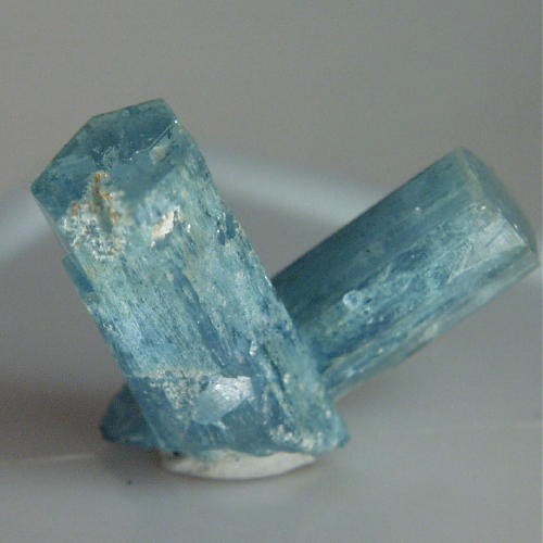  Blue!  Aquamarine Twinned Crystal Specimen Namibia   Litnon.com