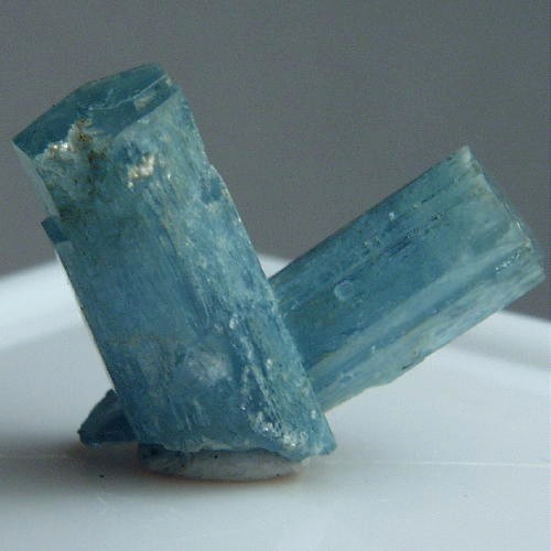  Blue!  Aquamarine Twinned Crystal Specimen Namibia   Litnon.com