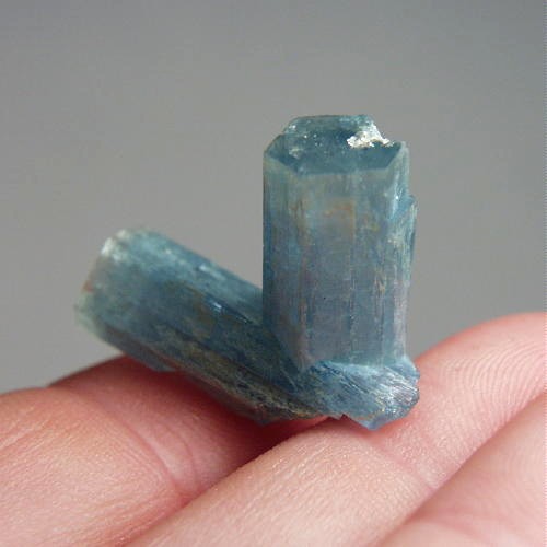  Blue!  Aquamarine Twinned Crystal Specimen Namibia   Litnon.com