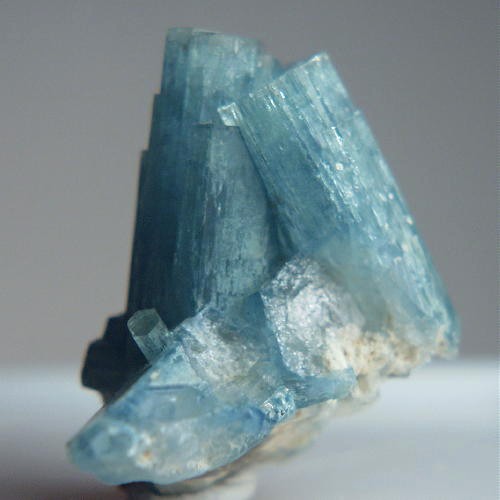Rich Blue Aquamarine Crystal Specimen Namibia  Litnon.com