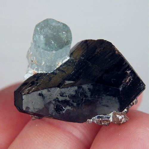 Blue Aquamarine Schorl Tourmaline Specimen Namibia  Litnon.com