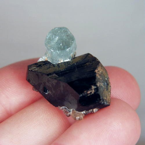Blue Aquamarine Schorl Tourmaline Specimen Namibia  Litnon.com