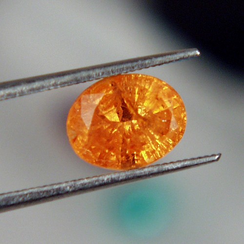 Bright Color True Mandarin Orange Spessartite Garnet GL Litnon.com