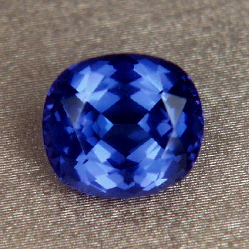 Color and Quality Cushion Cut Blue Tanzanite 7.01ct  Litnon.com