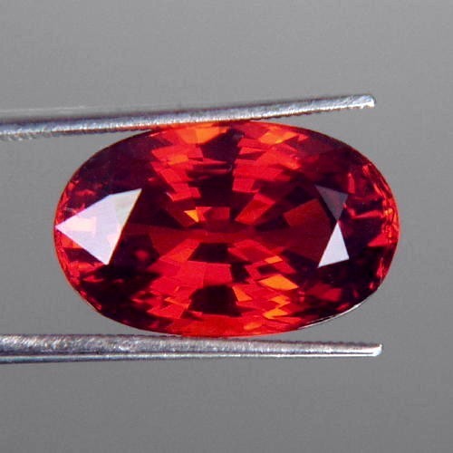  Color &Fire! Big Red Spessartite Garnet 8.06ct! GLIX Litnon.com