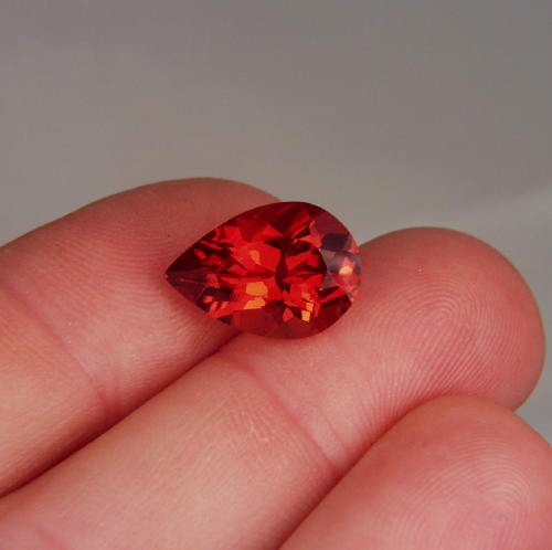 $NR$ Big and Bright Gem Red Orange Andesine 6.40 ct  Litnon.com
