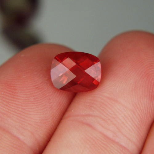 Antique Cushion Cut Gem Red Congo Andesine 2.89ct  Litnon.com