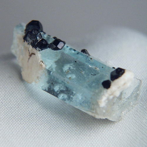 Blue Teminated Aquamarine - Schorl Crystal Namibia  Litnon.com