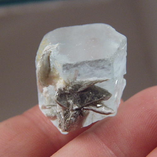 Terminated Aquamarine Beryl Crystal Specimen Pakistan  Litnon.com