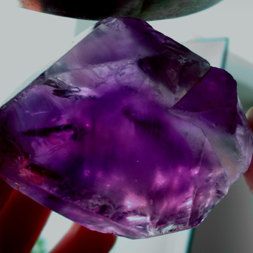 Big and Clean Amethyst High Facet Rough Brazil 320ct  Litnon.com