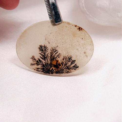 Bewildering Transparent Dendritic Agate Stone Cabochon Litnon.com