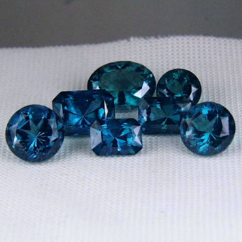 Blue - Green Diffused Nigeria Topaz Lot 11.68 ct  Litnon.com