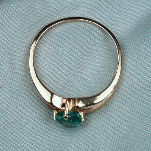 Super Color High Gem Grade Emerald and Diamond Ring  Litnon.com