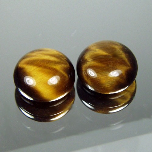 Special Quality Tiger Eye Cabochon Pair 12 mm  Litnon.com
