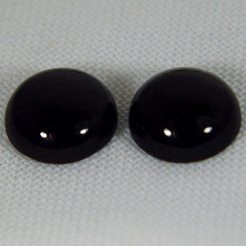 Top Cut and Polish Matched Black Onyx Cabs 10 mm  Litnon.com