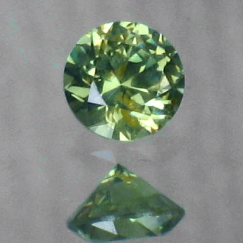 Brilliant Top Cut Natural Russian Demantoid Garnet GL Litnon.com