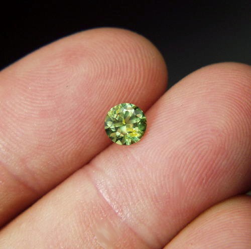 Brilliant Top Cut Natural Russian Demantoid Garnet GL Litnon.com