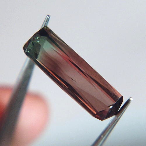 Top Cut Beautiful Bi Color Nigeria Tourmaline 10.14 ct  Litnon.com