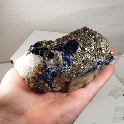 Rare Quality Lapis - Lazuli Lazurite Pyrite Cabinet Specimen Litnon.com