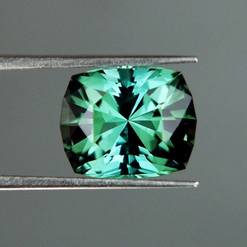 Top Cut and Dichroic Color Blue Green Afghan Tourmaline  Litnon.com