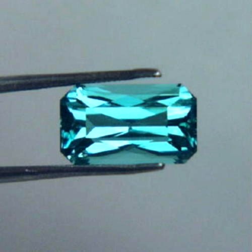  Neon Blue Color Top Cut Oyo Tourmaline 3.44 ct  Litnon.com