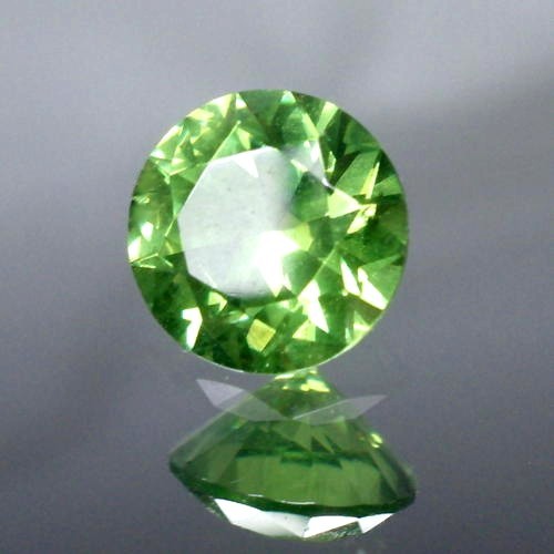 Brilliant Top Cut Natural Russian Demantoid Garnet GL Litnon.com