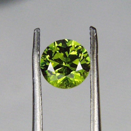 Brilliant Top Cut Natural Russian Demantoid Garnet GL Litnon.com