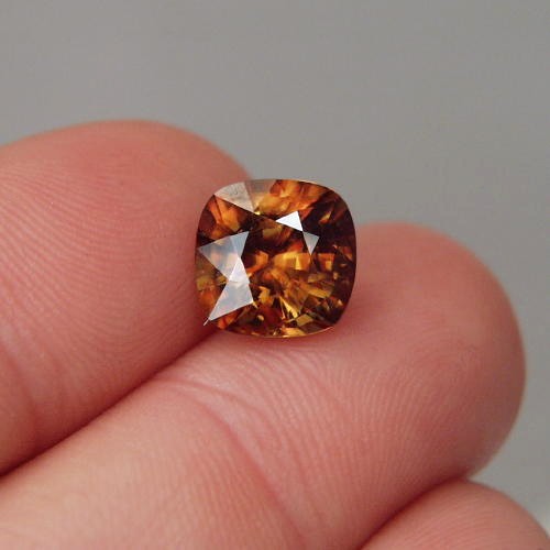 Top Cushion Cut Rich Color Pakistan Sphene 5.07 ct  Litnon.com