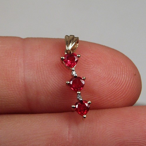Quality Natural South East Asia Ruby Heart Pendant Litnon.com