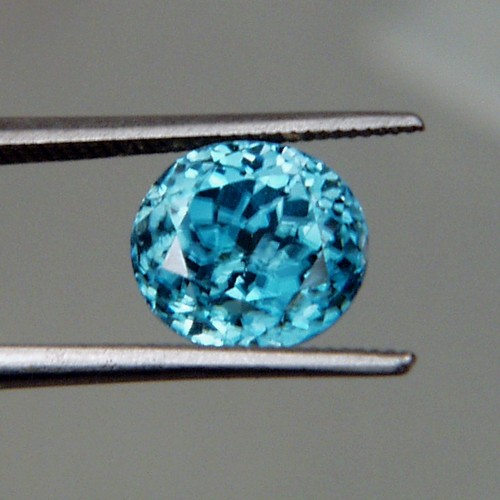Top Gem Color Cambodian Blue Zircon 3.31 ct  Litnon.com