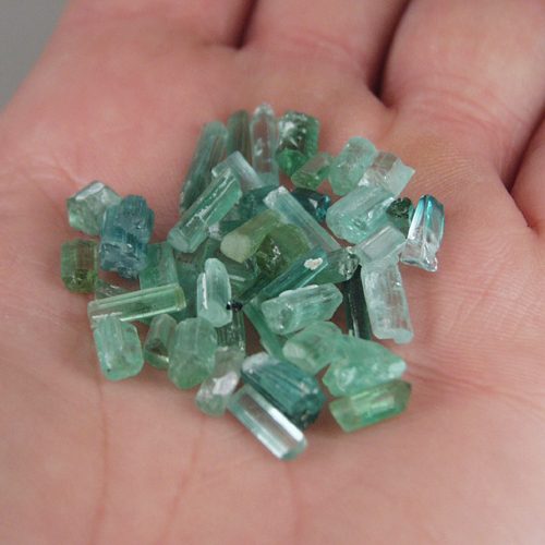 Fine Color Afghan Tourmaline Collectors Crystals  Litnon.com