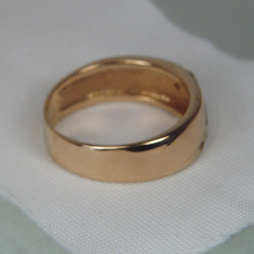 NR Estate Mens Heavy I4 KT Diamond Wedding Band  Litnon.com